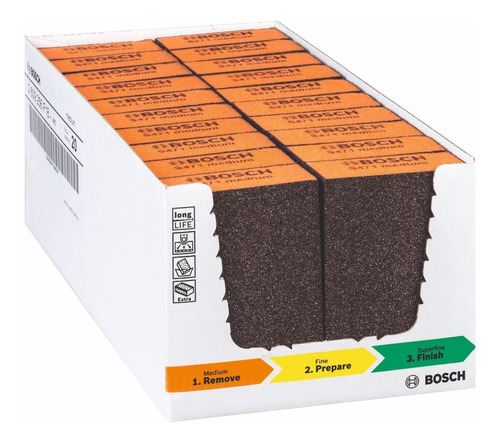Imagen 1 de 5 de Esponja Abrasiva Taco Bosch Pack X 10 Grano Medio