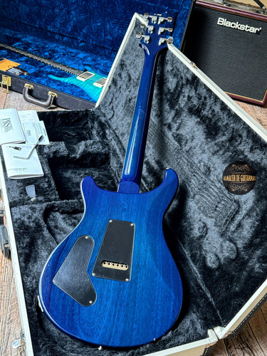 Prs Custom 24 Ten Top 25th Anniversary Faded Whale Blue Diestro Faded Whale Blue Rosewood (Usado)