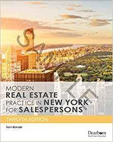 Modern Real Estate Practice In New York For Salespersons