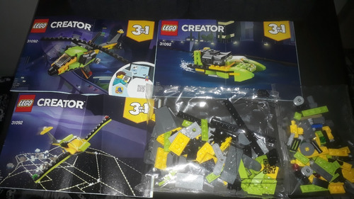 157 Peças Lego Creator 3 Em 1 Aventura De Helicóptero 31092