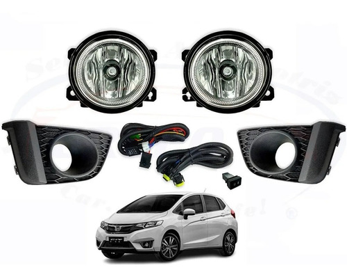 Kit Faros Niebla Auxiliares Honda Fit 2015 Al 2017 Nuevo