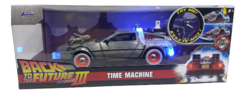 Delorean Carro Volver Al Futuro 3 Con Luz Jada Escala 1:24