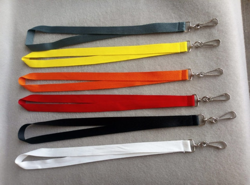 100 Porta Gafete Lanyard  Con Porta Usb Colores 