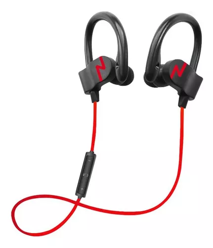 Auriculares Bluetooth Deportivos Recargables Usb Manos Libre Color Rojo