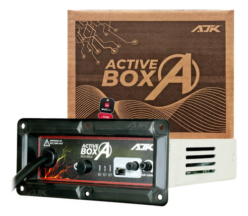 Modulo Active Box Ajk 350w 2 Canais 4 Ohms Som Residencial