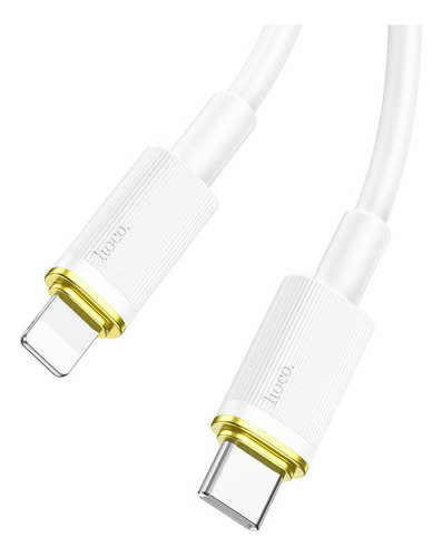 Cable Hoco U109 Usb Tipo C Pd A Lightning 1.2m 20w Blanco