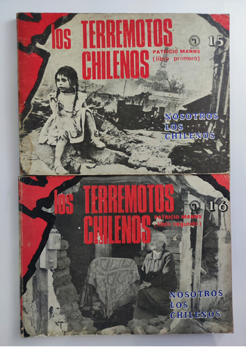 Los Terremotos En Chile. Dos Tomos. Patricio Manns. Quimantu (Reacondicionado)