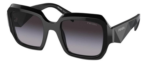 Prada Spr 28zs 16k-09a Square Shape Black Silver