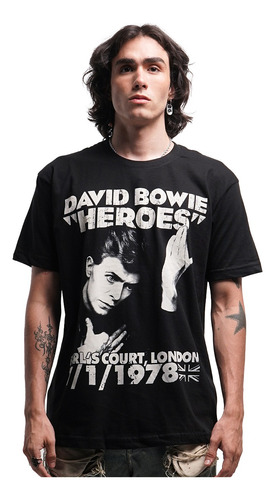 Camiseta David Bowie Heroes Rock Activity