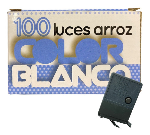 Luces Navideñas Arroz X100 Blancas Calidas 4,5 Mt  Arbol