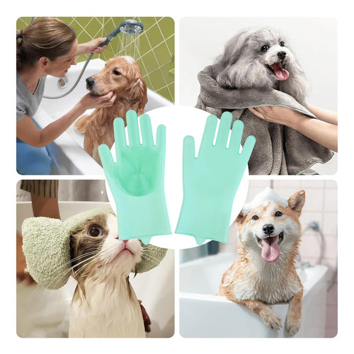 Guantes De Aseo Para Gatos,guantes De Baño Para Perros |