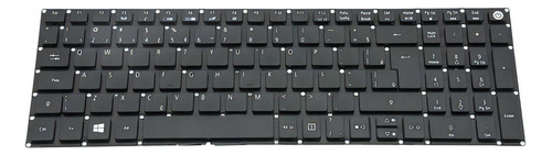 Teclado Para Acer Aspire Es15 Es1-533-c27u Abnt2 Com Ç Preto