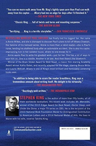 Misery: A Novel - Stephen King, De Stephen King. Editorial Scribner En Inglés