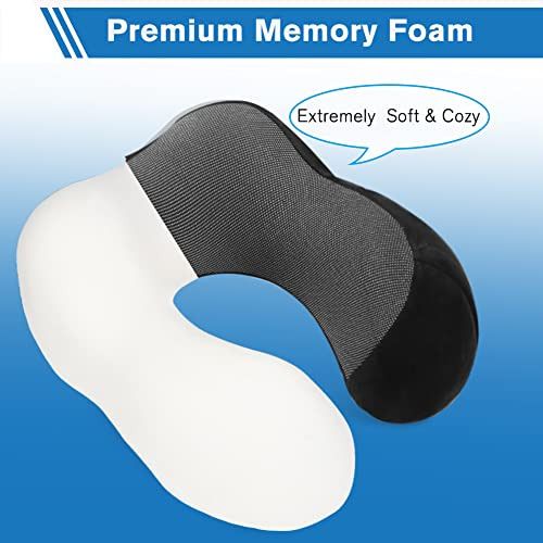 Almohada De Cuello De Viaje De Espuma Viscoelástica Pu...