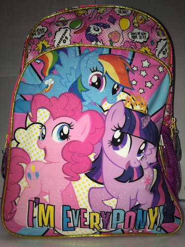 Imagen 1 de 6 de Mochila 16 Espalda Pony Wabro Duendesyprincesas