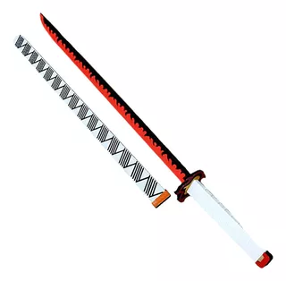 Espada / Katana Demon Slayer Rengoku 90cm Em Mdf (madeira)