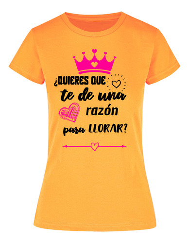 Playera Jaspe Mujer - Frase Mamá - Razón Para Llorar