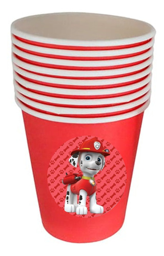 Pack X 10 Vasos Descartables Pawpatrol -  Kotillonk