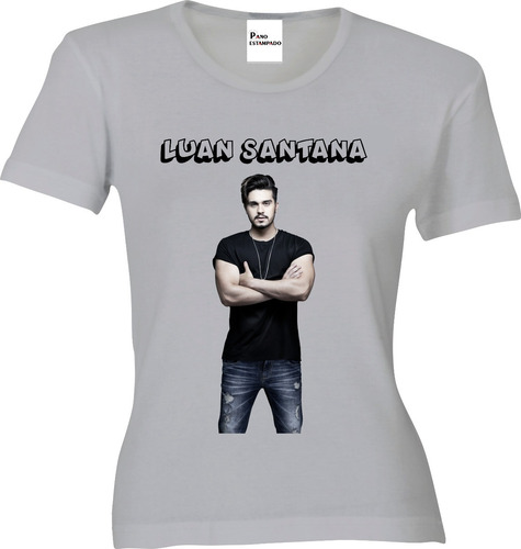 Camiseta, Baby Look, Regata, Cropped Luan Santana