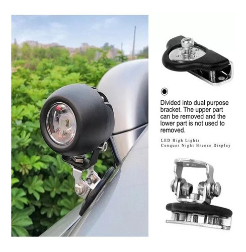 X2 Soporte Capot Para Neblineros Barras Led Fijos Universal