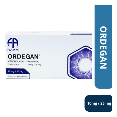 Ordegan Ketorolaco / Tramadol 10mg/25mg C/30 Caps- Raam