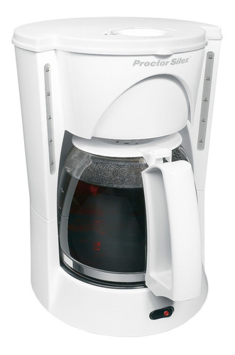 Cafetera portátil Proctor Silex 48521 semi automática blanca de goteo 120V