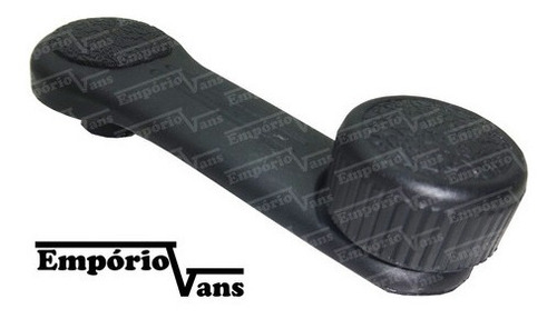 Imagem 4 de 5 de Manivela Vidro Porta Dianteira Kia K2500 2700 Preta Cinza