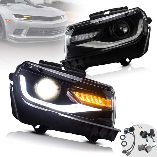 Farol De Led Camaro Chevrolet 2014-2015 ( Valor Do Par ) 