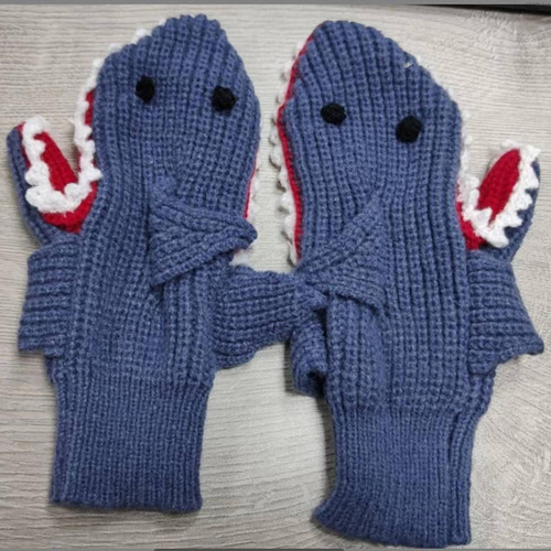Guantes De Tiburón, Guantes De Invierno, Puños Elásticos,