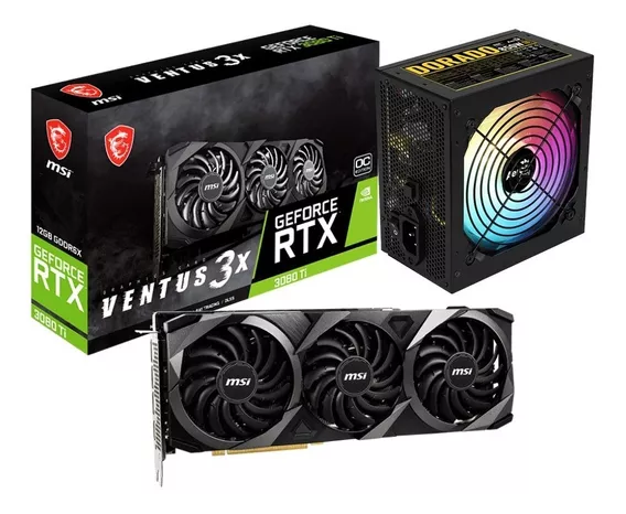 Placa De Video Msi Rtx 3080 Ti Ventus 3x + Fuente 850w 80+