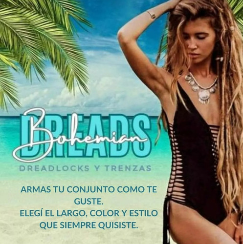 Rastas Sintéticas Extensiones Kanekalon Largas Dreadlocks
