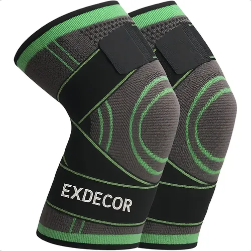 Par Joelheira Compressão Tensor Alívio Estabiliza Dores Joelho Le...