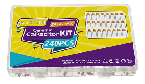 Kit De 24 Condensadores Cerámicos Monolíticos 10p...