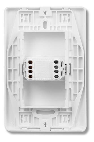 Conjunto Montado 1 Interruptor Simples Horizontal Branco Ste