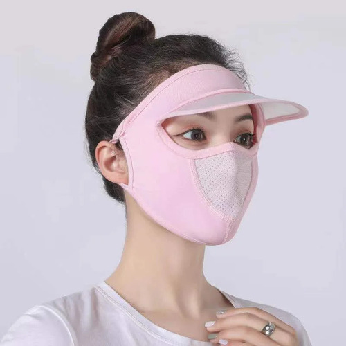 Sombrero De Verano Para Mujer Con Malla Transpirable Y Másca