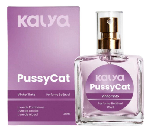 Perfume Intimo Feminino Beijável Vinho Uva Pussycat Kalya