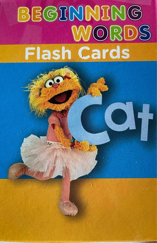 Flash Cards Abecedario Inglés Niños Didáctico Plaza Sesamo