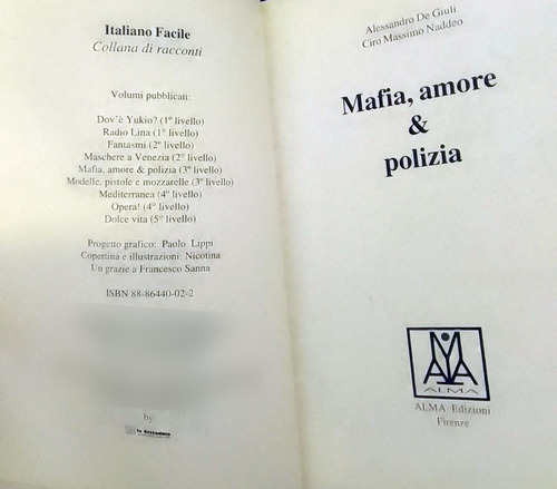 Mafia, Amore & Polizia A. De Giuli E C Naddeo (Usado)