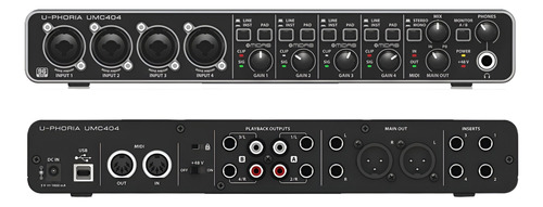 Interfaz De Grabación Behringer Umc404hd Interface U-phoria