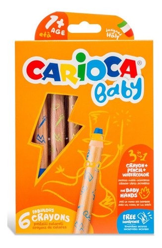 Crayones Baby +1 Caja X 6 Carioca 