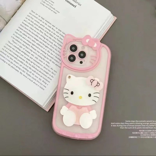 Funda De Teléfono Hello Kitty Con Espejo De Maquillaje Para