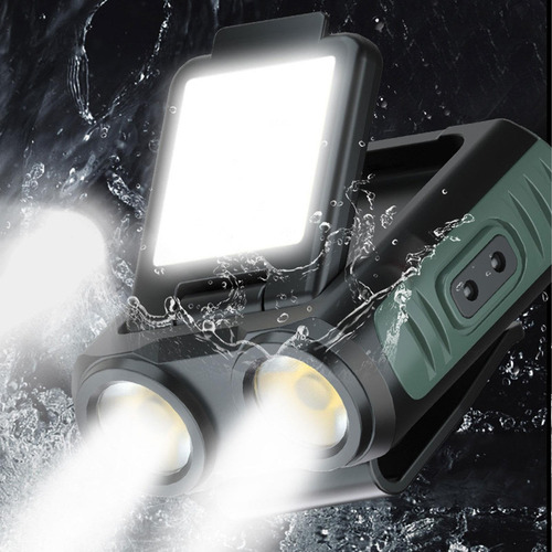 Linterna Frontal Led Recargable Usb Mini Cap Clip Para Acamp