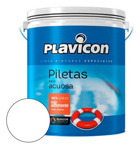 Pintura Piletas Plavicon Base Acuosa Blanco 20 Lt - Rex