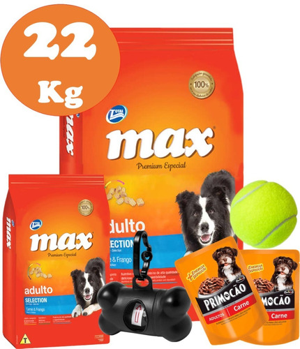 Max Selection 20kg + 2 Kg Gratis + 6 Pagos