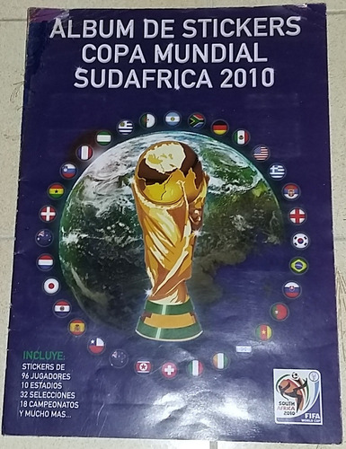Album De Stickers Copa Mundial Sudáfrica 2010 - Completo