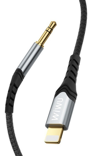 Cable Auxiliar 3.5 Mm A Lightning Audio Wiwu 1.5 Metros