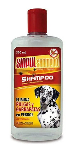 Shampoo Antiparasitario Para Perros Sinpul 300 Ml