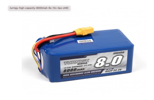 Bateria Lipo 8000mah 6s 22.2v 12c Turnigy Robotica Rc 