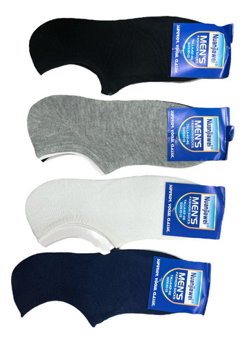 Docena Soquete Hombre Pack X 12 Gris, Azul, Negro Y Blanco 