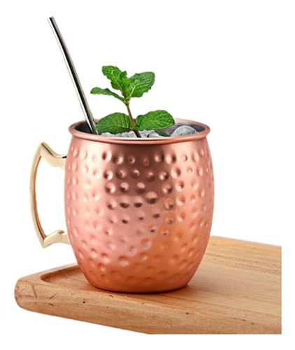 Taza Mug Moscow Mule 550 Ml Para Mojito, Cerveza, Vodka